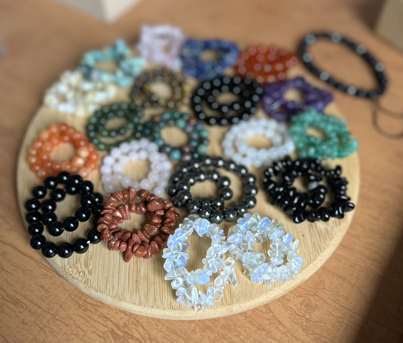 Pulseiras energéticas de pedras naturais